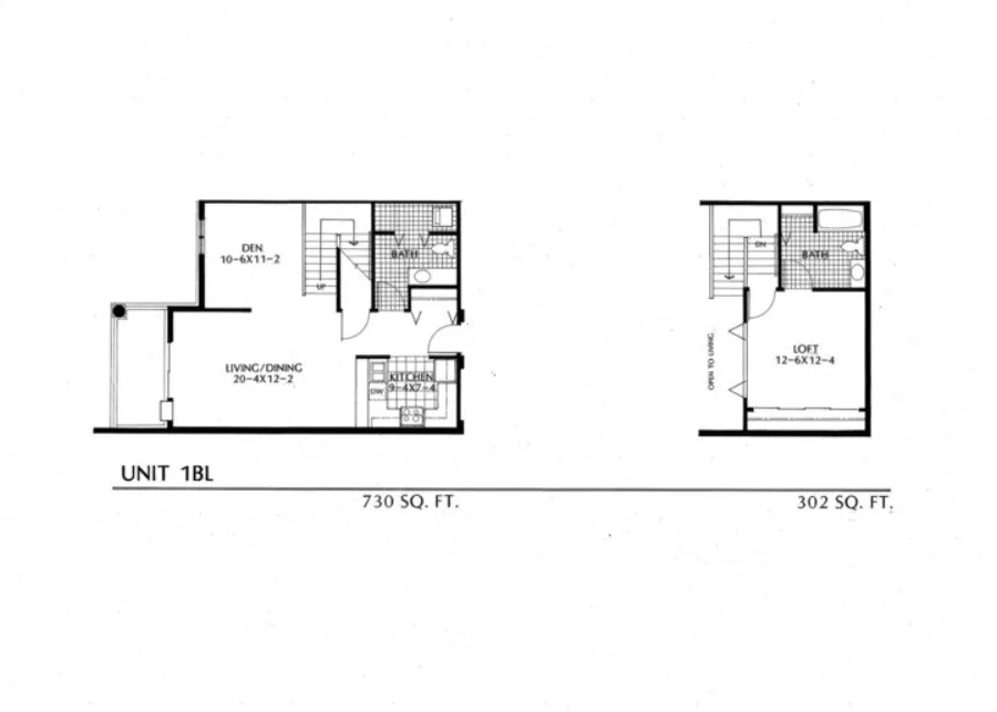 1BL floor plan